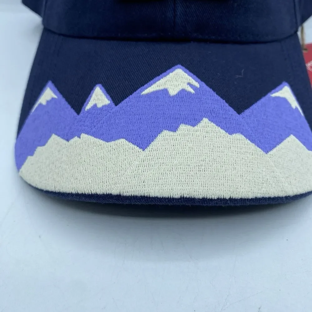 Free People FP Movement Apres Ski Hat OSFA Baseball Cap Navy GorpCore Boho NWT - Picture 2 of 9